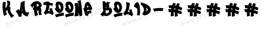 Kartoone Solid字体转换